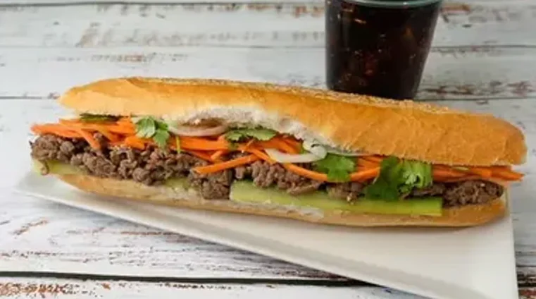 Beef Satè Bánh Mì sub at MyMy Vietnamese Submarines in Calgary NW
