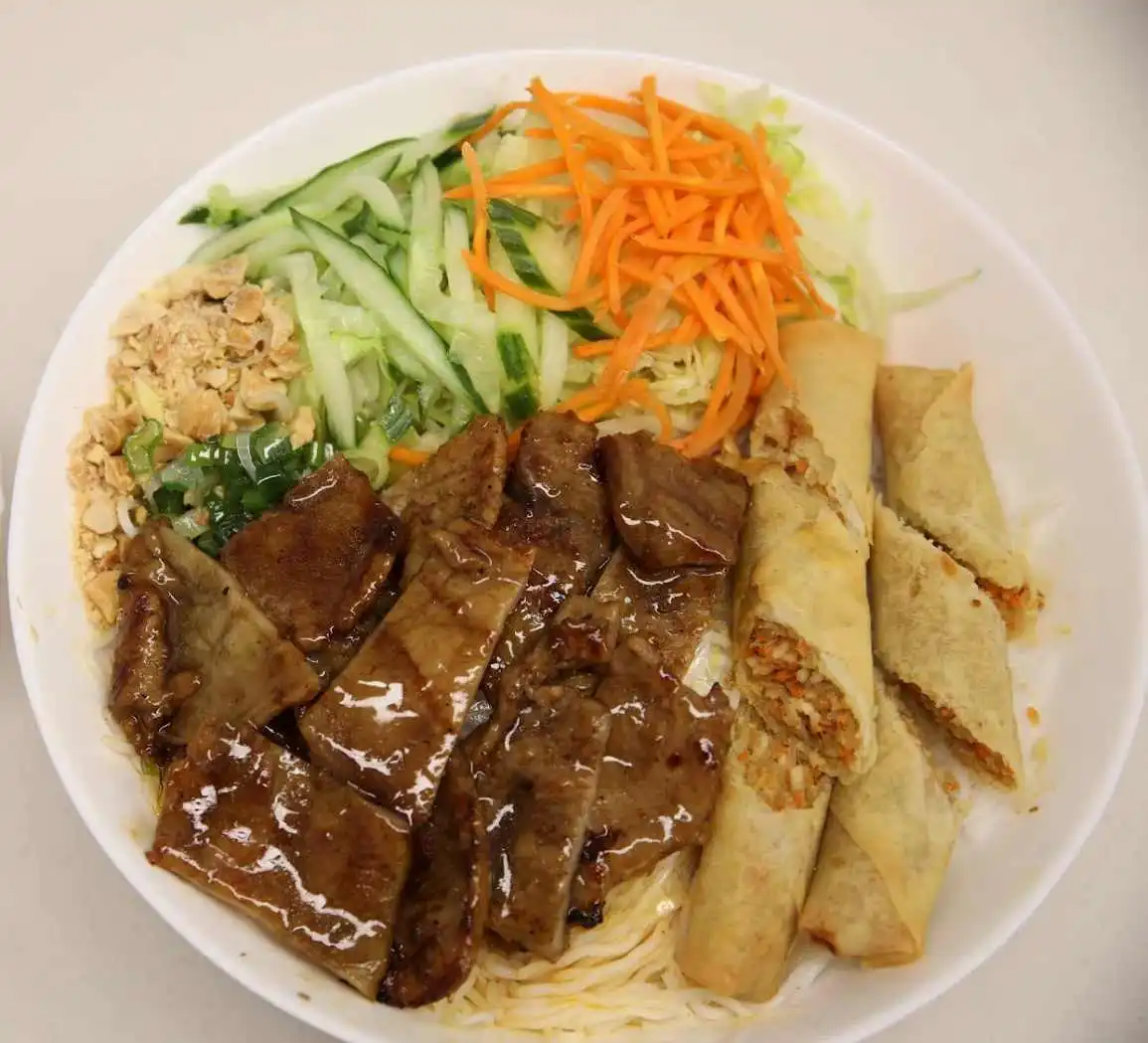 Charbroiled Pork Vermicelli (Bún Thịt Nướng) - Vietnamese dish available for delivery to Varsity, Calgary